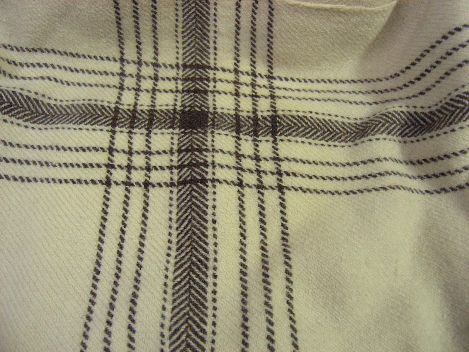Plaid en laine à carreaux